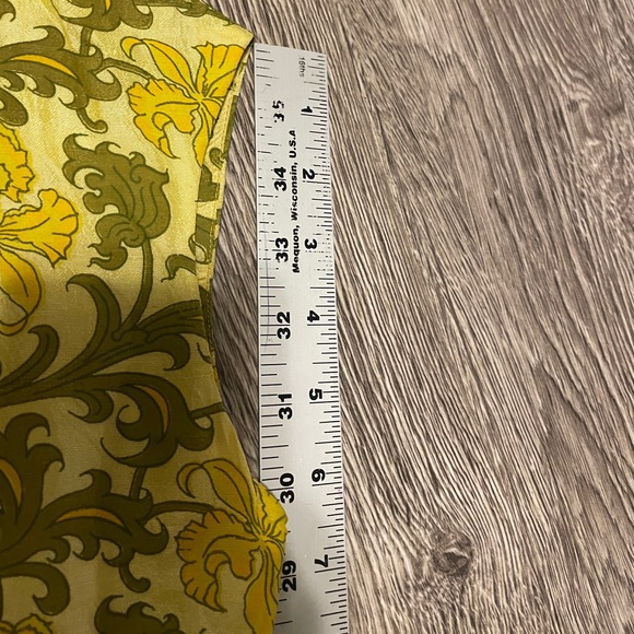 Vintage Southeast Asian Dress Painted Silk S - Picture 12 of 13